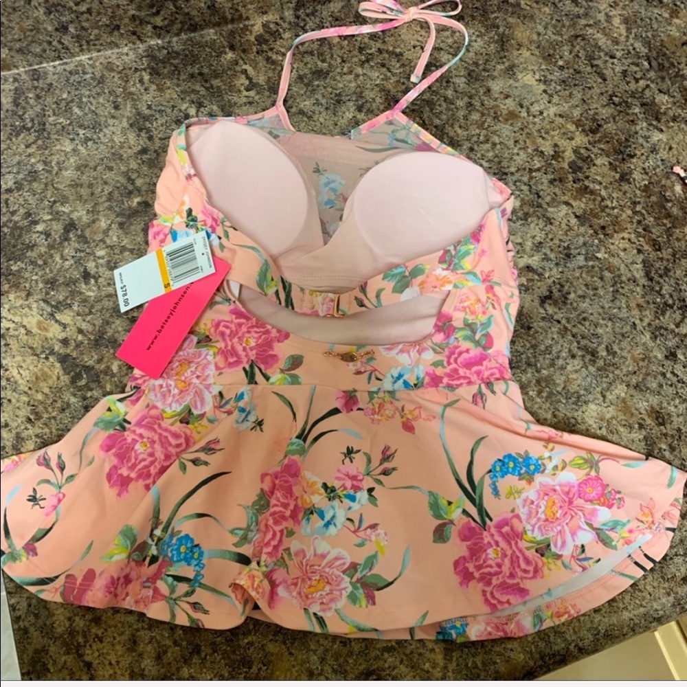 NWT Betsey Johnson Midnight Garden Tankini Top - Picture 6 of 8